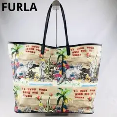 【稀少】FURLA フルラ　タレントハブ　トートバッグ　コーティングキャンバス