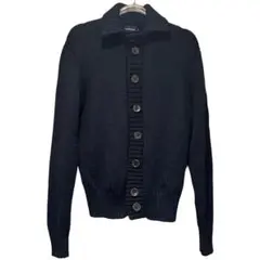 NEWYORKER メンズ ネイビー ニットカーディガン／アウター