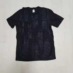 ZARA ブラック テクスチャー Tシャツ M