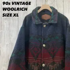 80sUSA古着◇ヴィンテージウールリッチネイティブ ウールジャケット 
