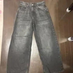 ZARA グレー バギーデニム