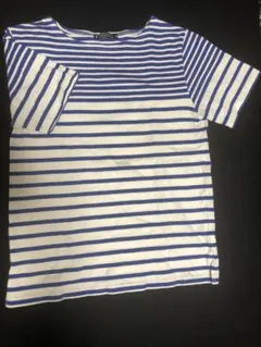 （1)新品 半袖 Tシャツ 白/青 Mサイズ TKのサムネイル