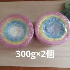 グラデーションケーキ毛糸300g×2個　まとめ売り