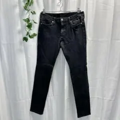 【ジーユー GU】 ウルトラストレッチスキニージーンズ (73) 黒