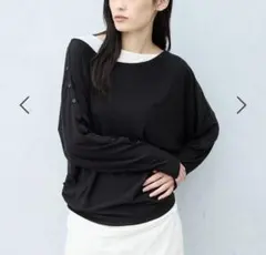 JEANASIS アシメバイカラードルマンLS TEE 【新品・未開封品】 F