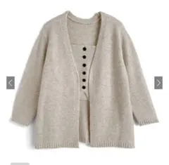 新品未使用 GRLカーディガン×ベアトップニットアンサンブル[lt141]