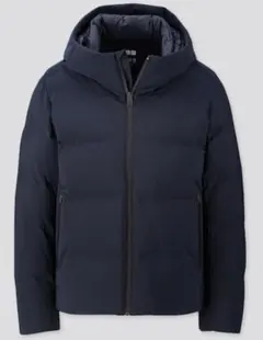 ユニクロ UNIQLO シームレスダウンパーカ ネイビー M