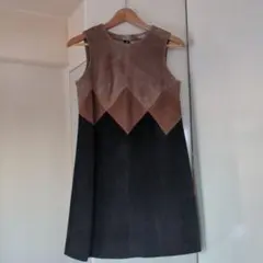 本革スエード ワンピース チュニック