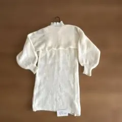 MAISON DE REEFUR ホワイト ニット タートルネックミニワンピのサムネイル