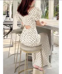 バブルスリーブマーメイドワンピース