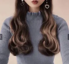 GRL ハイネックニットトップス M ブルー