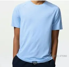 UNIQLO XL ドライEXクルーネックTシャツ ブルー 水色