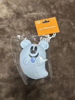 ディズニー　ハロウィーン　2024 おばけちゃん　バッグチャーム　青