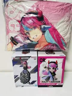 CrazyRaccoon Selly フィギュア＆クッションセット