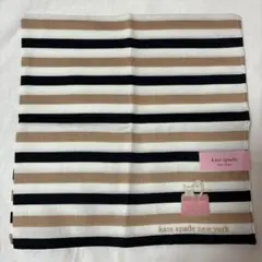 新品未使用 kate spade new york ハンカチ 猫 ボーダーのサムネイル