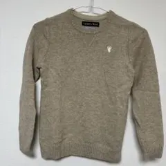 ウールニット　ウールセーター　ワンポイント　コーエン