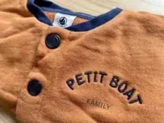 PETIT BOAT ボタン付きトレーナー 81㎝
