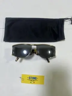 新品 STING スティング サングラス ゴールド×ブラック べっ甲