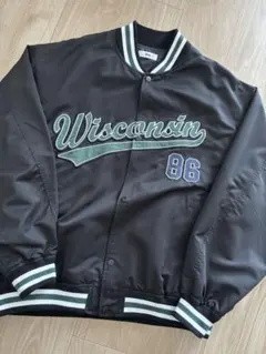 WEGO Wisconsin スタジャン ブラック Lサイズ