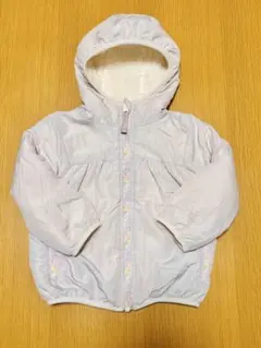 薄ピンク　中綿コート 上着　ジャンバー　フード付き 90cm