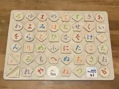 【中古】木製玩具 ひらがなパズル 知育玩具 木製パズル 木のおもちゃ