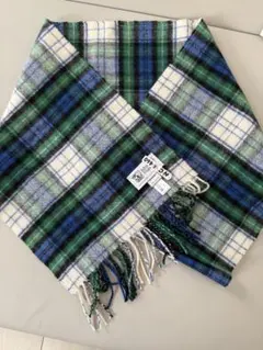 【美品】ジョンストンズ　チェック柄マフラー 小判のサムネイル