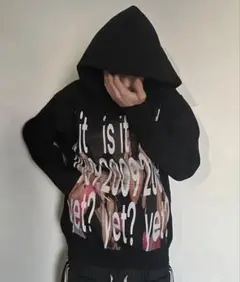 y2k hoodie opium archive black 00s Mサイズ