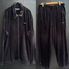 PELLE PELLE ベロア セットアップ XXL ブラック bboy 00s - メルカリ