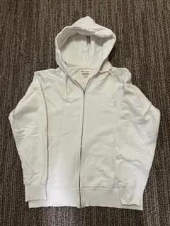 Champion フルジップ ホワイトパーカー