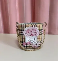 保冷保温シート使用　持ち手付きドリンクホルダー　ハンドメイド A-32