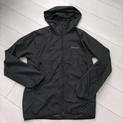 Marmot ブラック フード付きナイロンジャケット