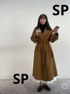 ベースメントオンライン　リバーロングコート　CAMEL SPのサムネイル