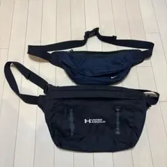 UNDER ARMOUR ボディバッグ ブラックNike ショルダーバッグ