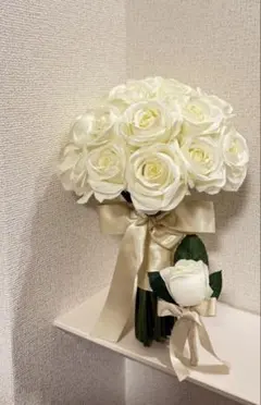 ウェディングブーケ ブートニア 造花