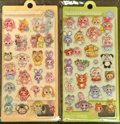 ボンボンドロップシール ベビースリー 3D 立体シール ぷくぷく