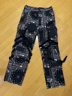定価126500円 sacai サカイ バンダナパッチワークパンツ ジップ - メルカリ