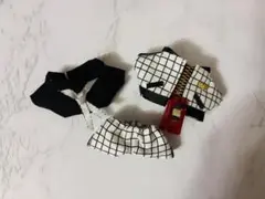 10cmぬい服★白格子柄セットアップのサムネイル