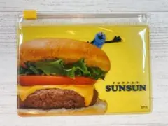 パペットスンスン　スライドポーチ　ハンバーガー　小物入れ　かわいい