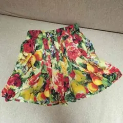 ♡JOY RICHI♡ジョイリッチ バラフルーツ柄 スカート 夏 フレア 海のサムネイル