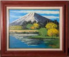 中*勝様 真作】肉筆絵画　沢健　キャンバス油彩山里風景画　美術品 中*勝様 真作】肉筆絵画 沢健 キャンバス油彩山里風景画 美術