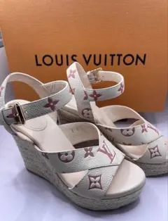 Louis Vuitton マヤサンダル ベージュ ルイヴィトン - メルカリ