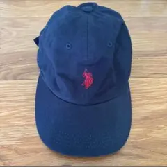 USPA ネイビー ポロ刺繍キャップ
