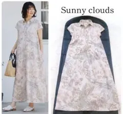 美品 Sunny clouds サニークラウズ ボタニカル柄 シャツワンピースのサムネイル