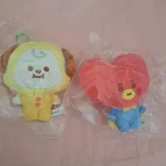 BTS BT21 ぬいぐるみ マスコットストラップ 2点セット