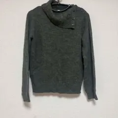 ニット　アシンメトリックネック　セーター