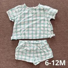 オールドネイビー OLDNAVY セットアップ セパレート 水色チェック 女の子のサムネイル