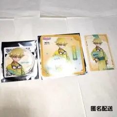 ジェット先輩　缶バッジ　コースター　カード　たんプリ　極楽湯　コラボ　限定　特典