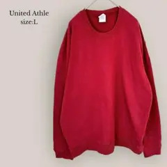 United Athle スウェット　トレーナー　ゆったり　ユニセックス　レッド