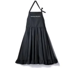 DEAN＆DELUCA×BEAMS COUTURE ギャザーのエプロン ブラックのサムネイル