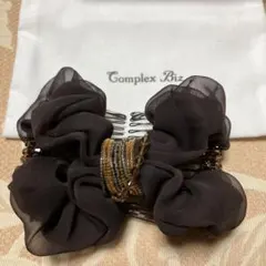 Complex Biz ダークブラウン リボン型ダブルコーム